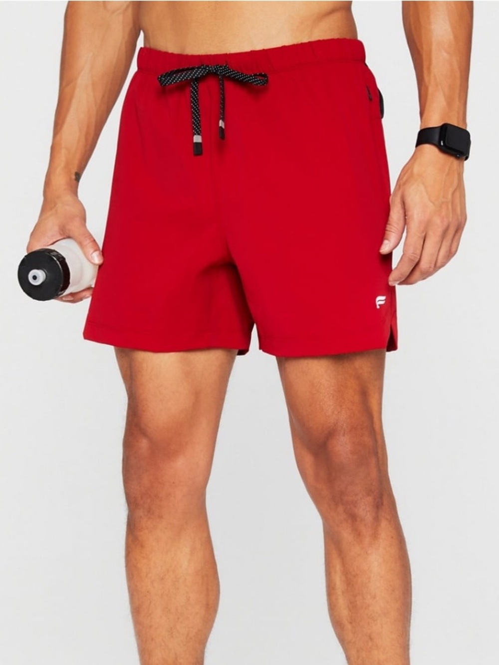 Fabletics Men’s The One Short 5in Inseam - Holly Berry / Red